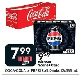 Sobeys Coca-Cola or Pepsi Soft Drinks offer