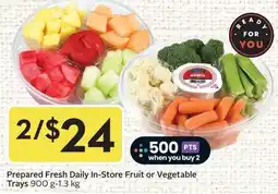 Sobeys Prepared Fresh Daily In-Store Fruit or Vegetable Trays offer