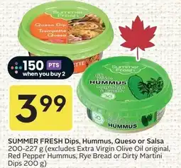 Sobeys Summer Fresh Dips, Hummus, Queso or Salsa offer