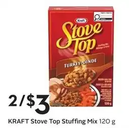 Sobeys Kraft stove top stuffing mix offer