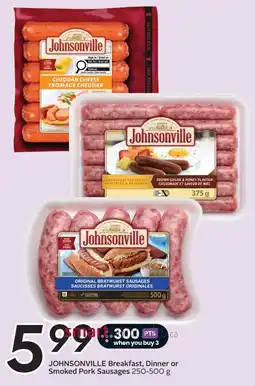 Sobeys Johnsonville Breakfast, Dinner or Smoked Pork Sausages offer