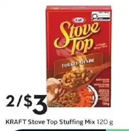 Sobeys Kraft stove top stuffing mix offer