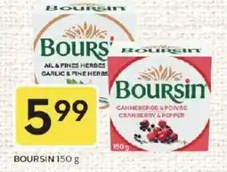 Sobeys Boursin garlic & fine herbs offer