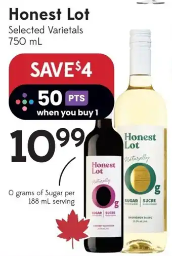 Honest Lot Selected Varietals