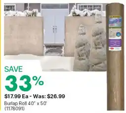 Kent Burlap Roll offer