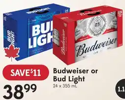 Sobeys Budweiser or Bud Light offer