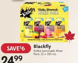 Sobeys Blackfly Vodka Lemonade Mixer offer