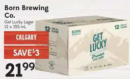 Sobeys Born Brewing Co. Get Lucky Lager offer