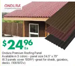 Kent Ondura Premium Roofing Panel offer