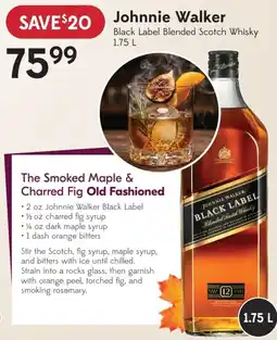 Sobeys Johnnie Walker Black Label Blended Scotch Whisky offer