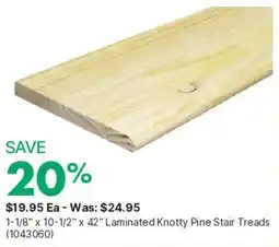 Kent Laminated Knotty Pine Stair Treads offer