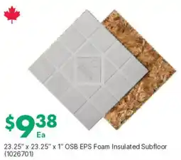Kent OSB Foam Insulated Subfloor offer