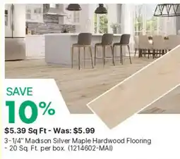 Kent Madison Silver Maple Hardwood Flooring offer