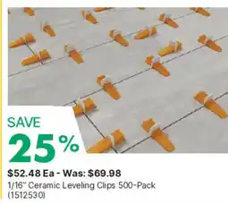 Kent Ceramic Leveling Clips offer