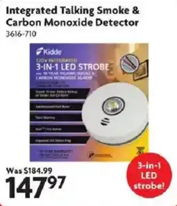 Home Hardware Kidde integrated talking smoke & carbon monoxide detector offer