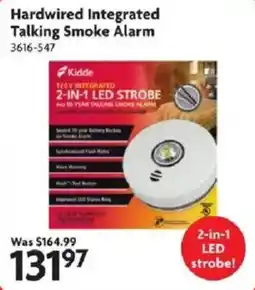 Home Hardware Kiddie hardwired integrated talking smoke alarm offer