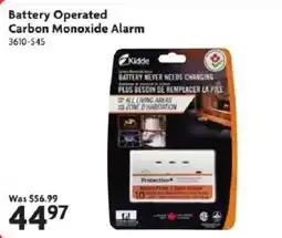 Home Hardware Kidde Battery Operated Carbon Monoxide Alarm 3610-545 offer