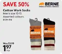 Home Hardware Berne cotton work socks offer