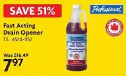Home Hardware Professional fast acting drain opener offer
