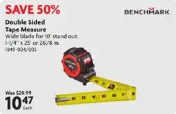 Home Hardware Benchmark double sided tape measure offer