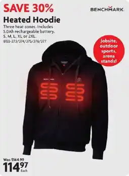 Home Hardware Benchmark heated hoodie offer