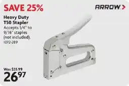 Home Hardware Arrow heavy duty t50 stapler offer