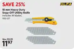 Home Hardware Olfa 18 mm Heavy Duty Snap-Off Utility Knife offer