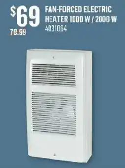Canac Fan-forced electric heater 1000 w / 2000 w offer