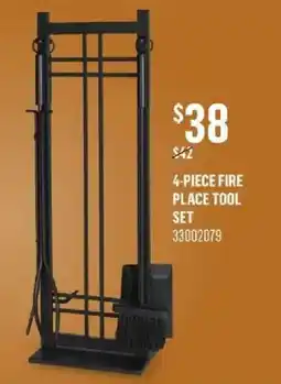 Canac 4-piece fire place tool set offer