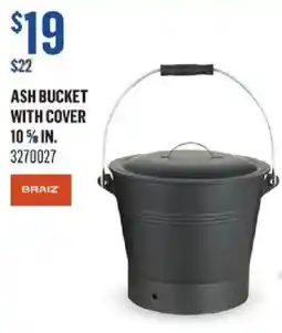 Canac Braiz ash bucket with cover offer