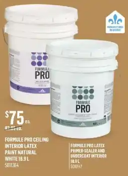 Canac Formule Pro ceiling interior latex paint natural white offer