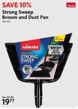 Home Hardware Vileda strong sweep broom and dust pan offer