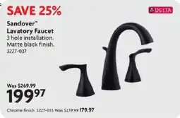 Home Hardware Delta Sandover Lavatory Faucet offer