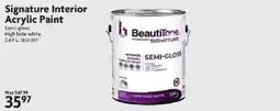Home Hardware BeautiTone signature interior acrylic paint offer
