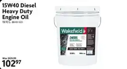 Home Hardware Wakefield 15W40 Diesel Heavy Duty Engine Oil offer