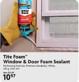 Home Hardware Lepage tite foam window & door foam sealant offer