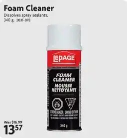 Home Hardware Lepage foam cleaner offer