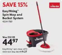 Home Hardware vileda easywring spin mop and bucket system offer