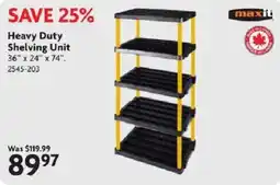 Home Hardware Maxiti heavy duty shelving unit offer