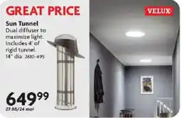Home Hardware Velux sun tunnel offer