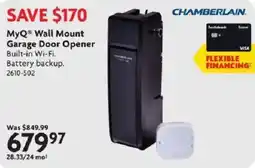 Home Hardware Chamberlain MyQ Wall Mount Garage Door Opener offer