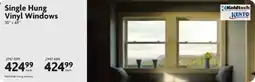 Home Hardware Kohltech single hung vinyl windows offer