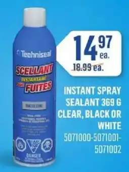 Canac Techniseal instant spray sealant offer