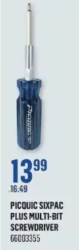 Canac Picquic sixpac plus multi-bit screwdriver offer