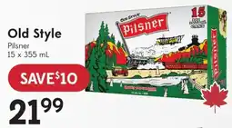 Sobeys Old Style Pilsner offer