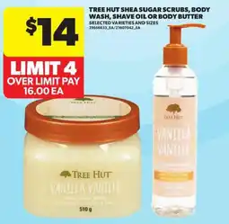 Atlantic Superstore Tree Hut shea sugar scrubs, body wash, shave oil or body butter offer