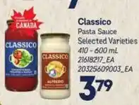 Atlantic Superstore Classico pasta sauce selected varieties offer