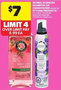 Atlantic Superstore Herbal essences shampoo or conditioner offer