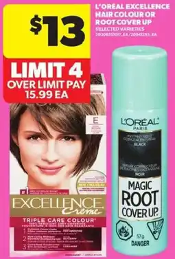 Atlantic Superstore L'oreal excellence hair colour or root cover up offer