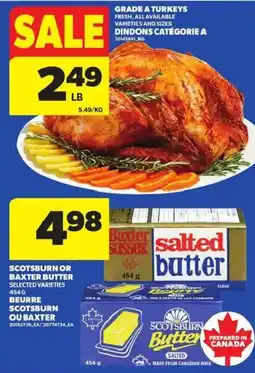 Atlantic Superstore Grade A turkeys offer